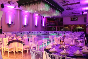 montaje lila para bodas en Salon de fiestas Magno Ecatepec